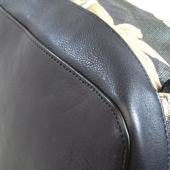 Coach Hawaiian F72083 Unisex Leather,Canvas Backpack Beige,Gray,Navy - Picture 4 of 10